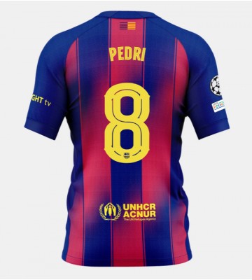 Barcelona Pedri Gonzalez #8 Hjemmebanetrøje 2025-26 Kortærmet